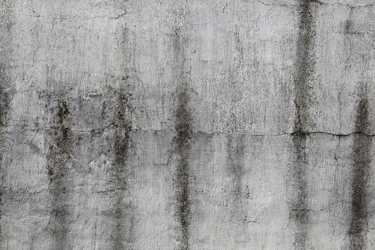 Cracked concrete surface